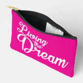 夢を生き感動的るやる気を起こさせる アクセサリーポーチ (見開き)