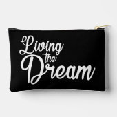 夢を生き感動的るやる気を起こさせる アクセサリーポーチ (裏面)