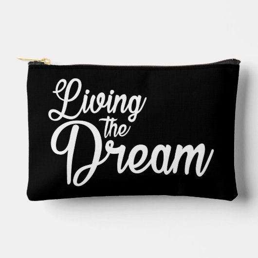 夢を生き感動的るやる気を起こさせる アクセサリーポーチ (正面)