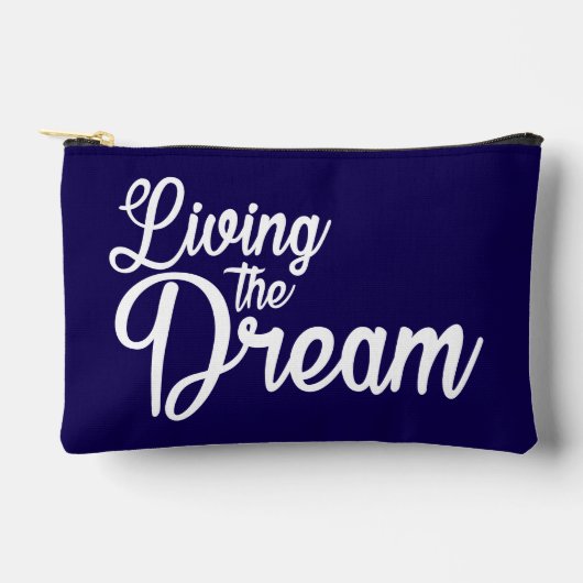 夢を生き感動的るやる気を起こさせる アクセサリーポーチ (正面)