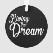 夢を生き感動的るやる気を起こさせる オーナメント (裏面)