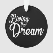 夢を生き感動的るやる気を起こさせる オーナメント (正面)