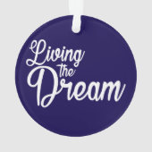 夢を生き感動的るやる気を起こさせる オーナメント (裏面)