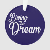 夢を生き感動的るやる気を起こさせる オーナメント (正面)