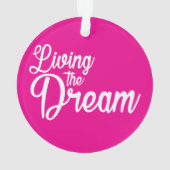 夢を生き感動的るやる気を起こさせる オーナメント (裏面)