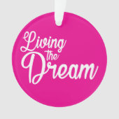 夢を生き感動的るやる気を起こさせる オーナメント (正面)