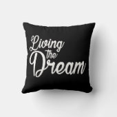 夢を生き感動的るやる気を起こさせる クッション (裏面)