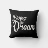 夢を生き感動的るやる気を起こさせる クッション (正面)