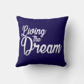 夢を生き感動的るやる気を起こさせる クッション (裏面)