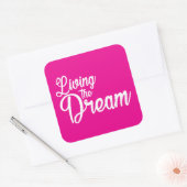 夢を生き感動的るやる気を起こさせる スクエアシール (封筒)