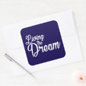 夢を生き感動的るやる気を起こさせる スクエアシール (封筒)