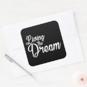 夢を生き感動的るやる気を起こさせる スクエアシール (封筒)