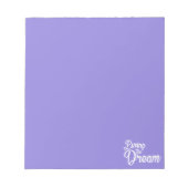 夢を生き感動的るやる気を起こさせる ノートパッド (正面)