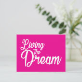 夢を生き感動的るやる気を起こさせる ポストカード (スタンド正面)