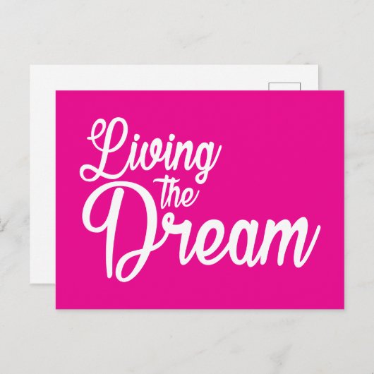 夢を生き感動的るやる気を起こさせる ポストカード (正面/裏面)