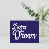 夢を生き感動的るやる気を起こさせる ポストカード (スタンド正面)