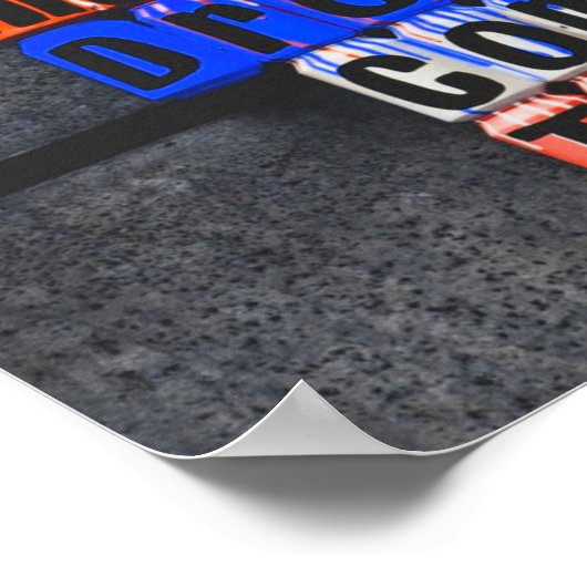 夢を真来にするやる気を起こさせること ポスター (角)