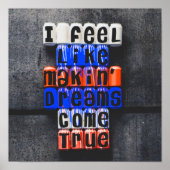 夢を真来にするやる気を起こさせること ポスター (正面)