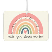 夢を真来の虹にする カーエアーフレッシュナー (裏面)