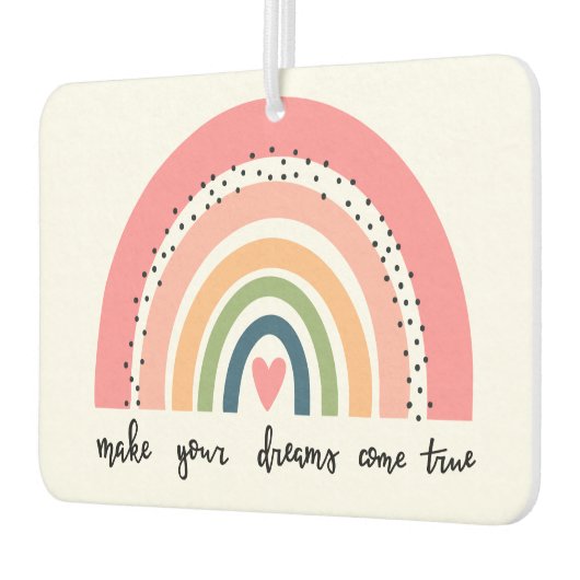 夢を真来の虹にする カーエアーフレッシュナー (左)