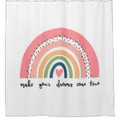 夢を真来の虹にする シャワーカーテン (正面)
