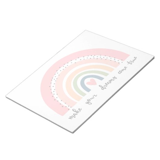 夢を真来の虹にする ノートパッド (アングル)