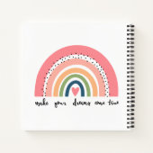 夢を真来の虹にする ノートブック (裏面)