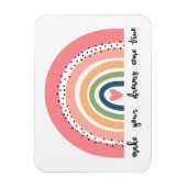 夢を真来の虹にする マグネット (縦)