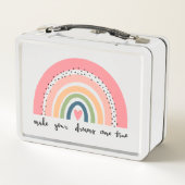 夢を真来の虹にする メタルランチボックス (裏面)
