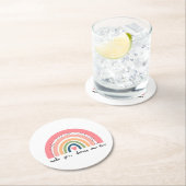 夢を真来の虹にする ラウンドペーパーコースター (インサイチュ)