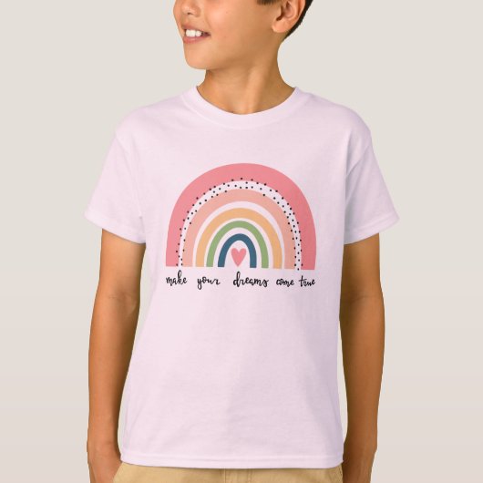 夢を真来の虹にする Tシャツ (正面)