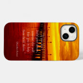 夢を築く希望の引用文サンセット背景 OtterB Case-Mate iPhoneケース (裏面 (横))