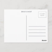 夢を織りなす魔法のカラー 女性 ポストカード (裏面)