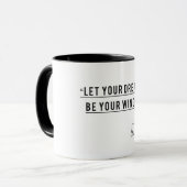 夢を翼に任せろ – 感動的コーヒー マグカップ (正面左)