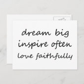 夢を育む 愛 ポストカード (正面/裏面)