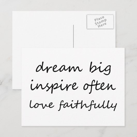 夢を育む 愛 ポストカード (正面/裏面)