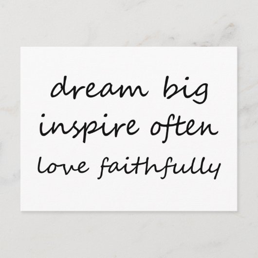 夢を育む 愛 ポストカード (正面)