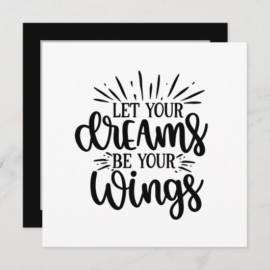夢を自分の翼のインスピレーションに変える ノートカード (正面/裏面)