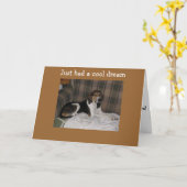 夢を見た40歳!私じゃない! カード (黄色い花)