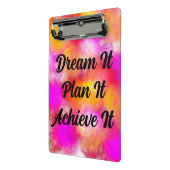 夢を見て、計画して、クリップボードをカラフル実現 ミニクリップボード (アングル2)