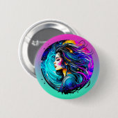 夢を見ないエテリアストップの美女 缶バッジ (正面&裏面)