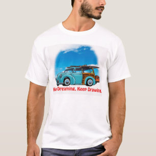 夢を見ることを保って下さい、スケッチを保って下さい Tシャツ