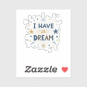 夢を見ること Typography アート シール (シート)