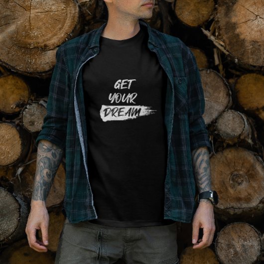 夢を見るやる気を起こさせる引用文Tシャツ Tシャツ