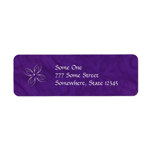 夢を見るアメジスト住所 シール (正面)