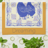 夢を見るガチョウのキッチンタオル キッチンタオル (折り畳み)