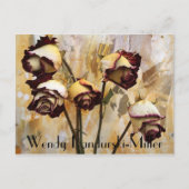 夢を見るバラ ポストカード (正面)