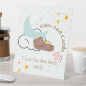 夢を見るベビークマ赤ちゃんシャワーのギフトとカード 台座サイン (インサイチュ)