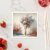 夢を見るペイントブラシ花束 スタンダードカクテルナプキン (インサイチュ)