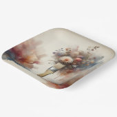 夢を見るペイントブラシ花束 ペーパープレート (傾斜あり)